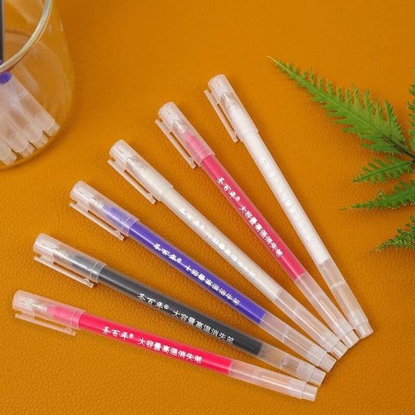 Bestseller Bestseller 6 Colors Heat Erasable Magic Marker Gel Pen,High Temperature Disappearing Fabric DIY Craft Sewing Accessories Pens ddmysat ddmysat