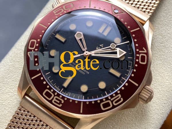 Super clone 210.90.42.20.10.001 watch AAAAA Ceramic Bezel Luxury Watch Top Quality Mens Men Automatic Watches Mechanical Movement Blue 300 designer watch d58c