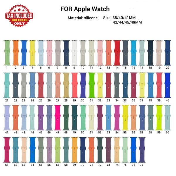 Silicone Band For Apple Watch strap 44mm 45mm 40mm 41mm 42-38mm 45 mm sport bracelet iwatch series 8 7 6 5 4 3 SE 9 Ultra 2 49mm replacement bands
