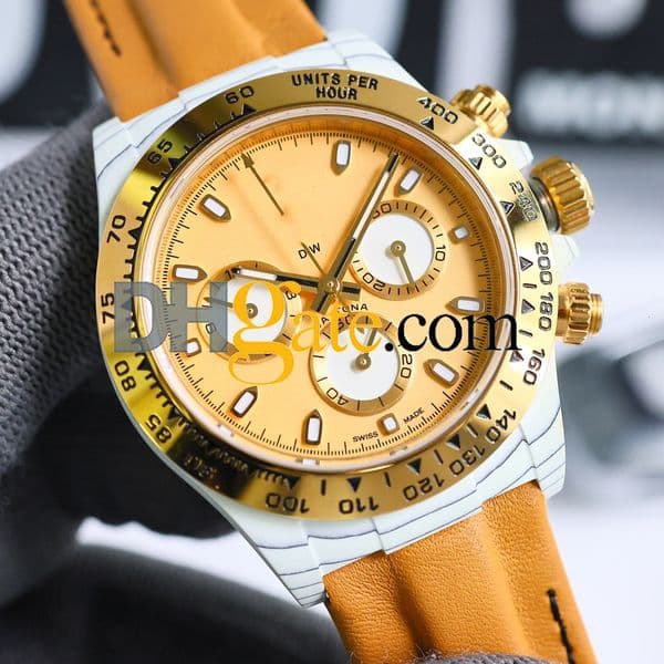 Montres de luxe Luxury Watches Ceramic Male super clone Chronograph Watch TW 116500ln-0001 Watch Movement AAAAA Mens Cal.4130 40X12.4 Carbonfiber DIW 2JPA