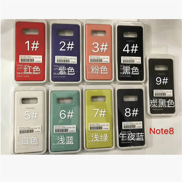Liquid Silicone Phone Case For Samsung S22 S23 S24 S25 Note 21 22 23 Rubber back cover Anti-Fingerprint Anti-Scratch With retail package