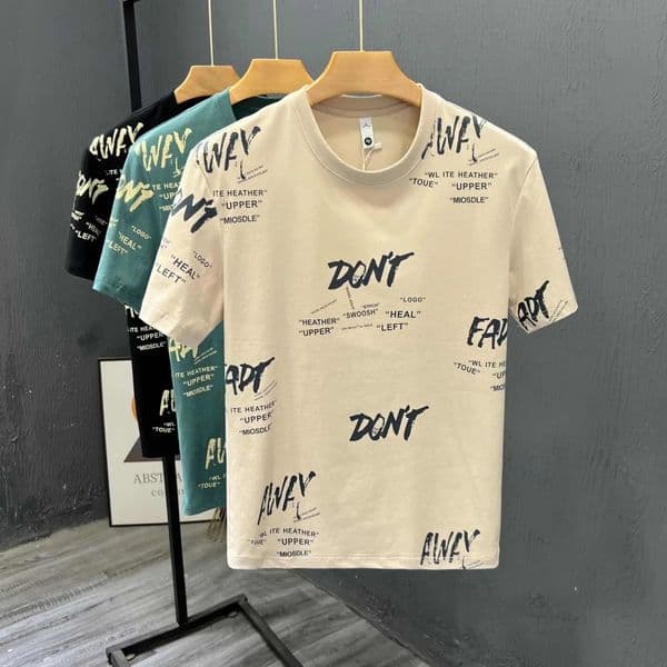 Fashion Full Print Designer Shirt Design Short Designer Hoodie Sleeve T-shirt For Men Summer Plus Size Loose Trendy Brand Versatile Half Sleeve Top