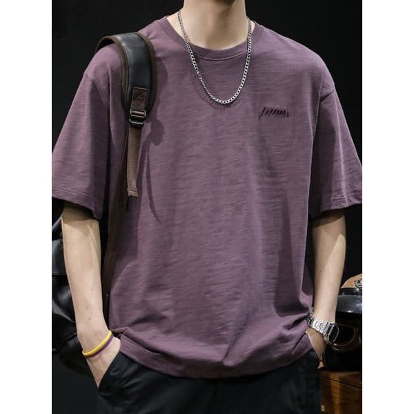 Bamboo Short Sleeve Shirt Designer Shirt Men's Summer Clothing Designer Hoodie 2025 New Half Sleeve Plus Size Trendy Brand Men's Casual T-shirt Slim Fit
