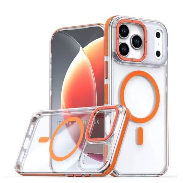 high quality Shockproof Magsafe Wireless Charge transparent Case For 17Air iPhone 17 Pro Max Magnetic protective Cover