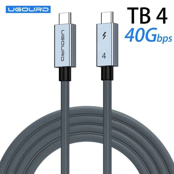 40gbps thunderbolt4 type 240w USB4 fast charging compatible thunderbolt 3 USB c data transfer cable 8K for Book Dock