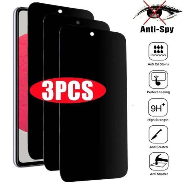Privacy Screen Protectors For Samsung S23 S24 S25 Ultra S22 Plus S21 S20 FE A56 A36 A26 A55 5G A54 A53 A52 A35 A34 A33 A15 Glass