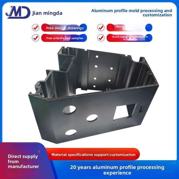 Custom Aluminum Alloy Extruded Profile, Precision Machined Special-Shaped Aluminum for Industrial Equipment & Enclosures