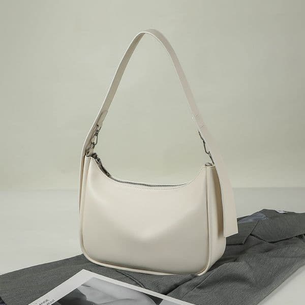 Shoulder Bag Fashion New Half Moon Bag Soft Leather Trend French Women's Armpit Bag