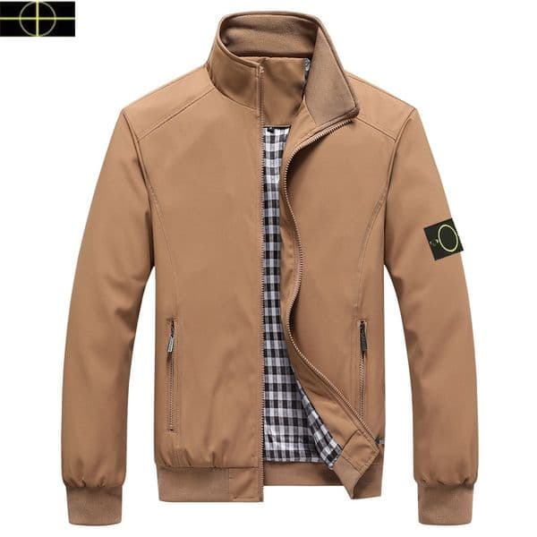Men's designer jacket stones original islands high-quality softshell jacket, hooded sports coat, women's jacket, thin autumn jacket, outdoor windproof jacket new 2025