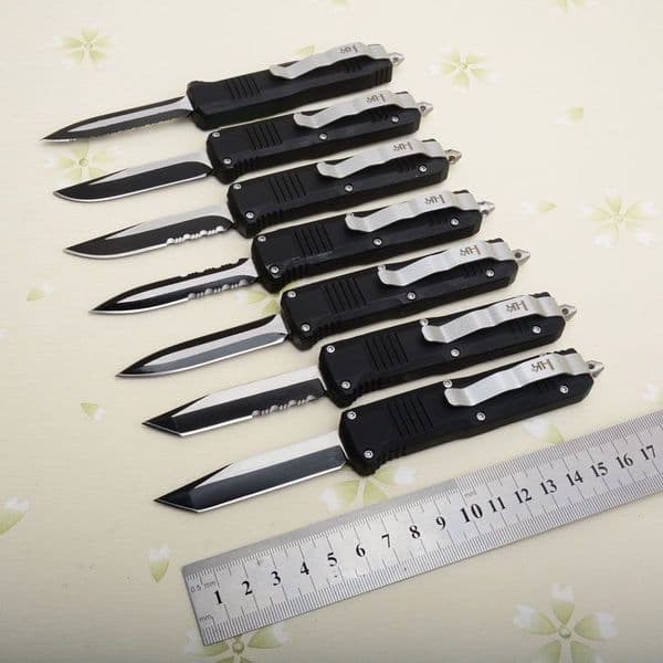 7Models C07 Mini HK Fixed Blade Knife Pocket Knives 2.83" 440C Blade, Zinc Aluminum Alloy Handles