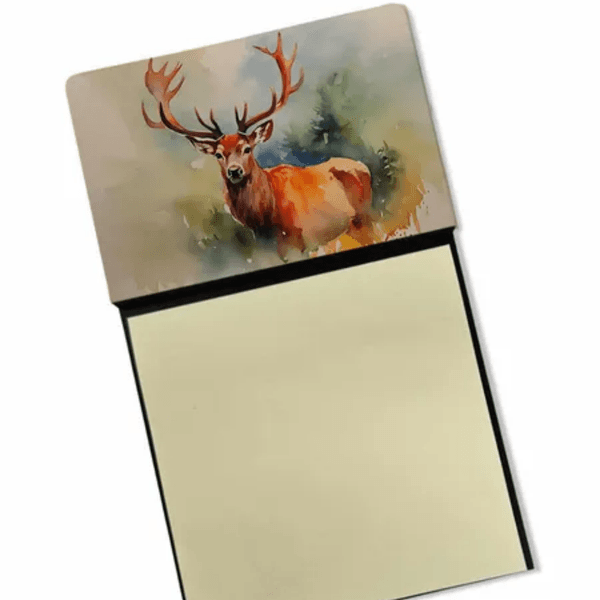 NEW Deer Stag Sticky Note Holder Refillable Dispenser Self-Sticky Note Pads Memo Pads Blank Desk Accessories
