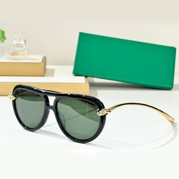 Luxury Sunglasses Designer Retro Sport Pilot Metal Full Frame BV1418S Women Men Outdoor Eye Protection High Quality Sunglasses UV400 with Box