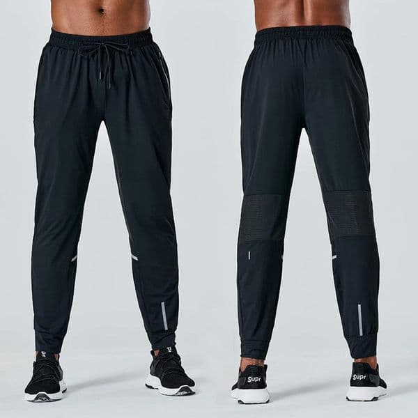 a621 Mens Pants Outfits Men Running Trainer Long Pant Sport Summer Breathable Trousers Adult Sportswear Gym Exercise Elastic Fitness Wear