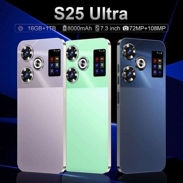 S25 Ultra cell unlock 6.8 inch phones android 5G Touch Screen Mobile Phone Androids s23 S24 Smartphone Camera Telephone HD smartphone Display Face Recognition