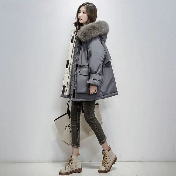 New designer women's hot work jacket, down cotton jacket, short, thick, fashionable waist cinching, slim fitting winter clothing