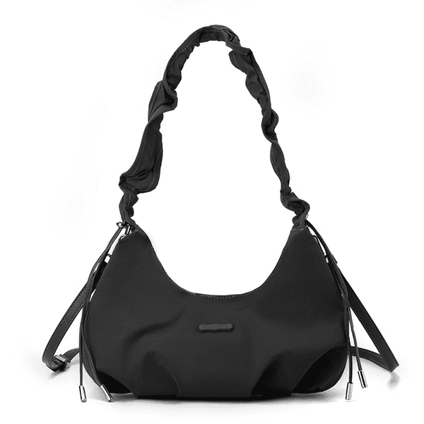 10A Colorful Fox Korean Style New Women's Pleated Single Shoulder Underarm Bag with High-end Solid Color and Unique Crossbody Design