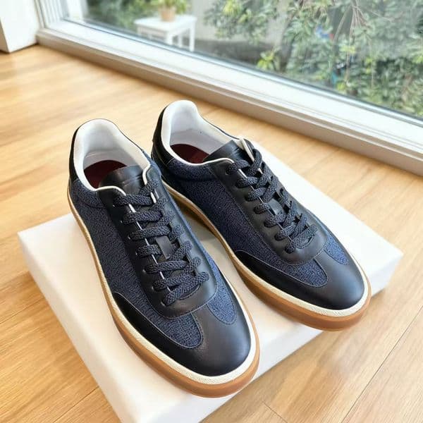 Top quality men shoes Loafers Vintage Suede brown mesh casual sneakers Lace-up low-top tennis shoes womens men trainers Athletic shoes Luxury designer Sport shoes