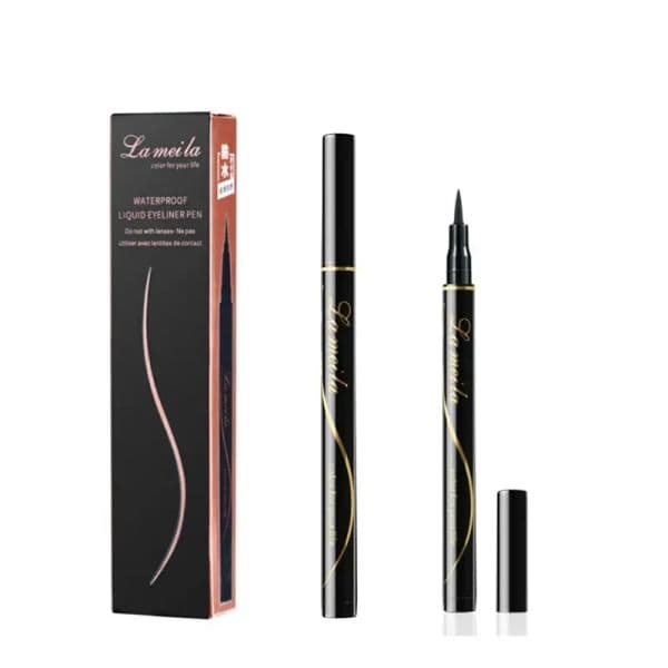 LAMEILA makeup black eye liner Lasting waterproof sweatproof Non halo dyeing eyeliner liquid eyeliner pen 2G Eyeliner Makeup 0244111