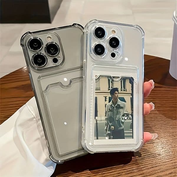 New fashionable phone case suitable for Apple phone cases, shockproof, high transparency material, trendy Apple phone cases