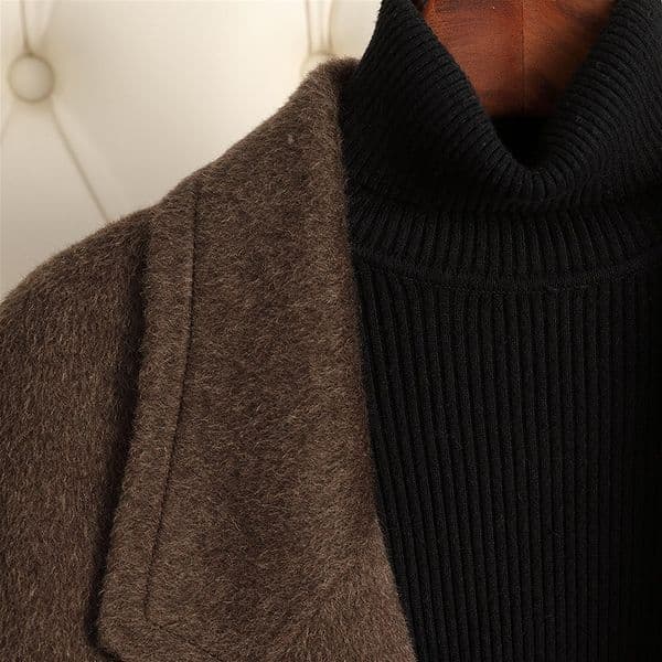 D6001 New autumn and winter handmade double-sided wool coat for women, long, simple and loose