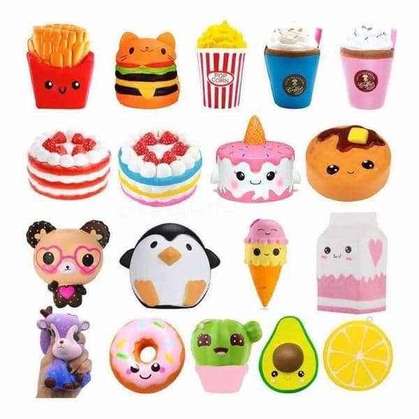 2026 Black Friday DHL Jumbo Kawaii Popcorn Fries Panda Squishy Cake Deer Milk Squeeze Slow Rising Cream Scented Antistress Child Kid Baby Toys N32Y