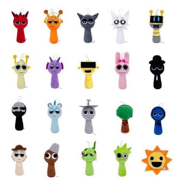 2026 Black Friday Sprunki Plush Toys Sprunki Incredibox Plush Doll Sprunki Game Cartoon Pillow Kids Birthday Gifts Stuffed Dolls Christmas Gift