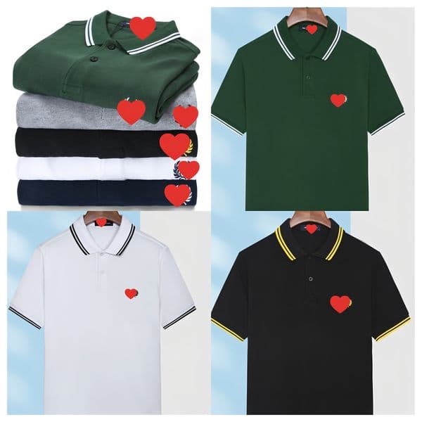 Designer POLO Cotton Short Sleeved Embroidered Men's Tees & Polos FB Brand Chest Logo Lapel T-shirt Women Clothing