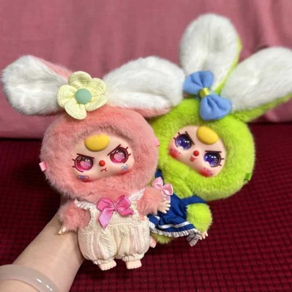Authentic Baby Three Macaron Cute Bunny Series Blind Box Cute Trendy Toy Figurines Desktop Ornament Bag Pendantgift For Girl X251025