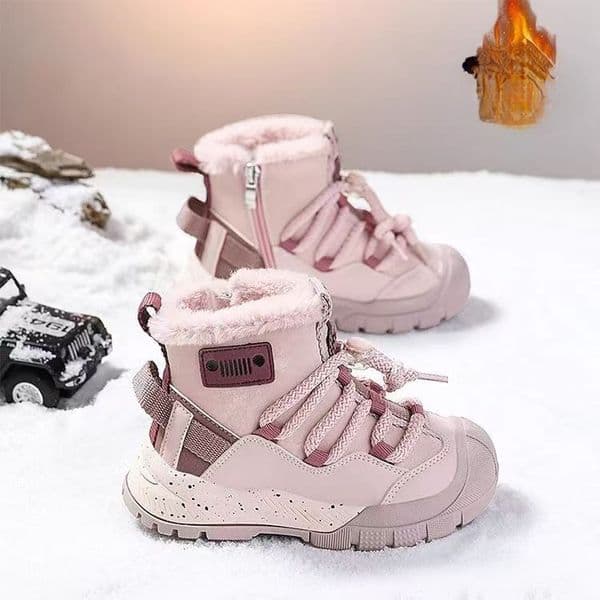 2025 Fashion children's shoes cotton shoes snow boots girls' waterproof snow shoes winter boys' casual designer shoes