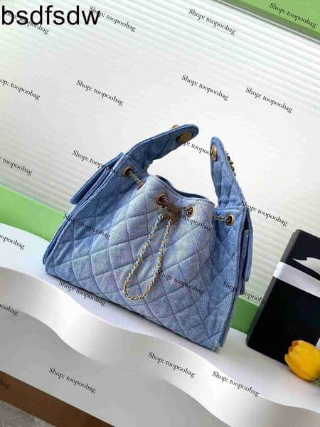 cc Designer Chain Bag: 10A Vintage Leather Bucket Bag with Adjustable Chain - Fashionable 5311 5055