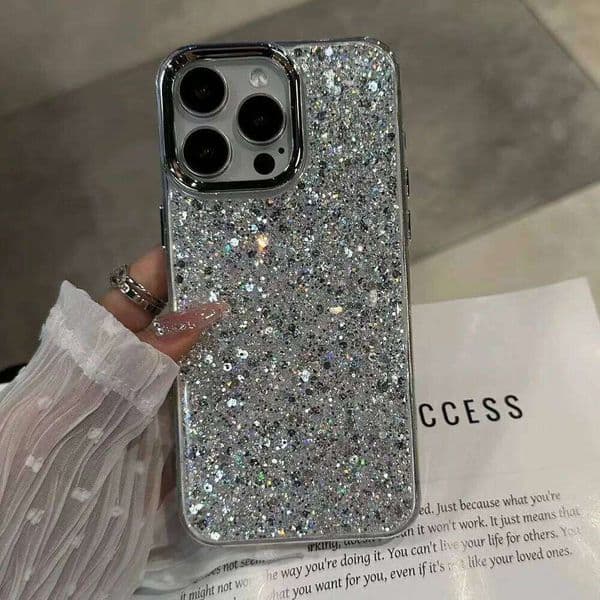 Bling Glitter Shockproof Phone Case For Iphone 17 Air 16 15 14 13 12 11 Pro Max Soft Bumper Protection Cover Iphone 17 Pro Case