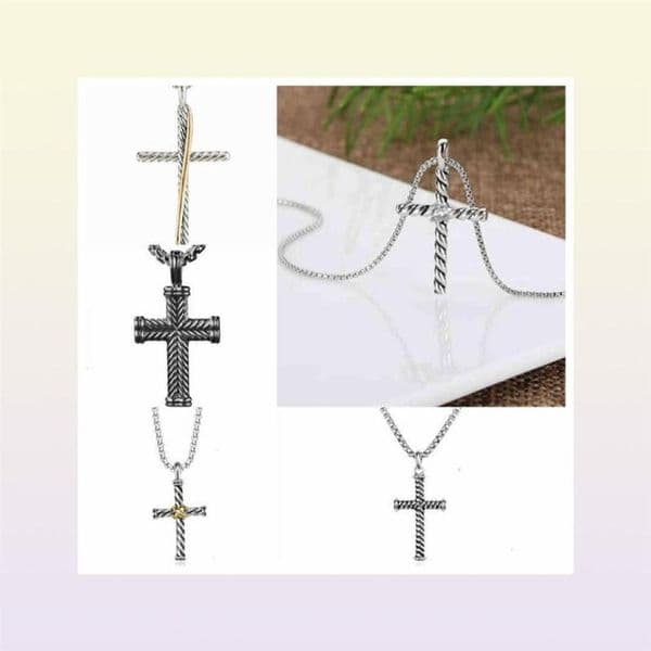 Necklaces Dy Designer Women Necklace Men Luxury Amulet Pendant Popular Full Diamond Star Brand Retro Classic Couple4849657254P