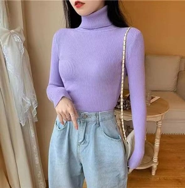 A271 Winter fashion casual women's clothing women's pullover slim basic tops women's cardigan knitted women's sweater can be customized