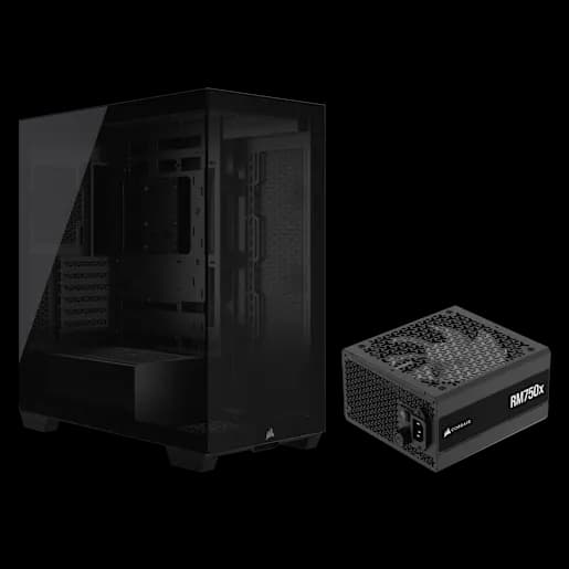 CORSAIR 3500X Case and RM750x PSU Components Bundle