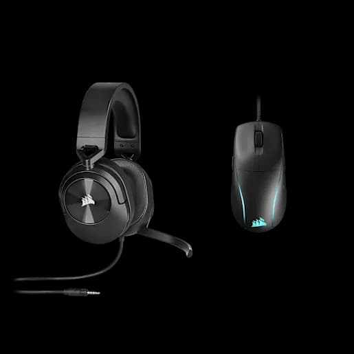 CORSAIR Gaming Bundle: M75 Maus und HS65 SURROUND-Headset