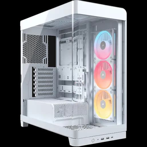 CORSAIR Case per PC mid-tower FRAME 4500X LX-R RGB iCUE LINK con vetro panoramico - Bianco