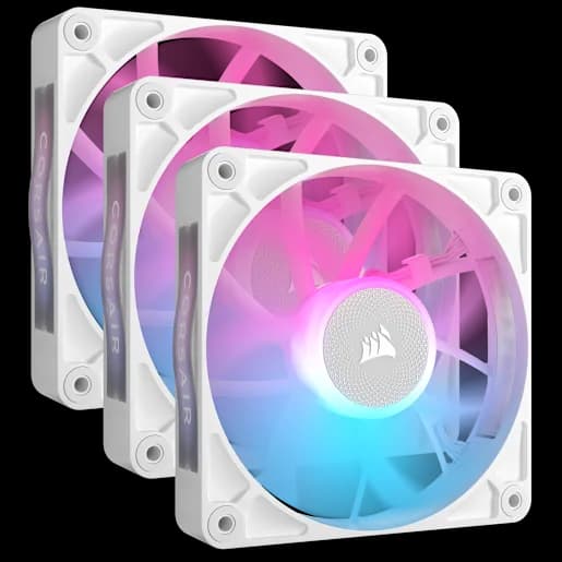 CORSAIR iCUE LINK RX120 RGB 120mm PWM Fan Triple Starter Kit - White (Revival Series)