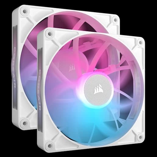 CORSAIR iCUE LINK RX140 RGB 140mm PWM Fan Twin Starter Kit - White (Revival Series)