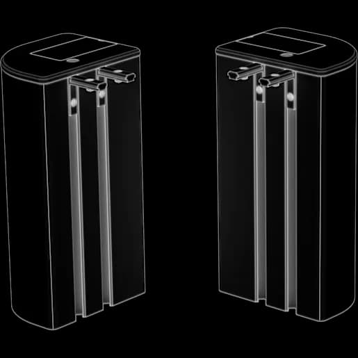 CORSAIR Platform and Multi Frame Series Corner Post Supports (L and R), Black