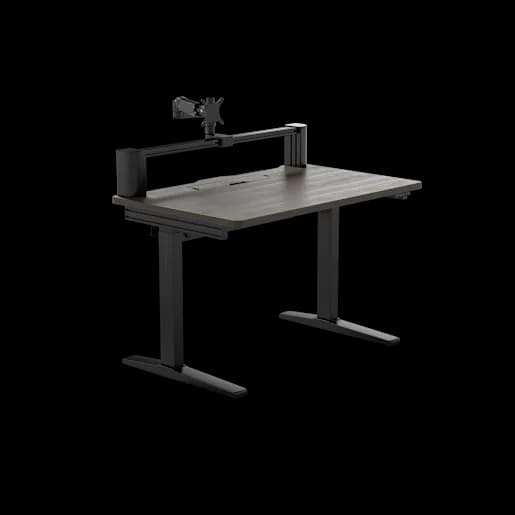 CORSAIR Platform:4 Elevate-Schreibtisch – Holz in dunkler Walnussbeizung