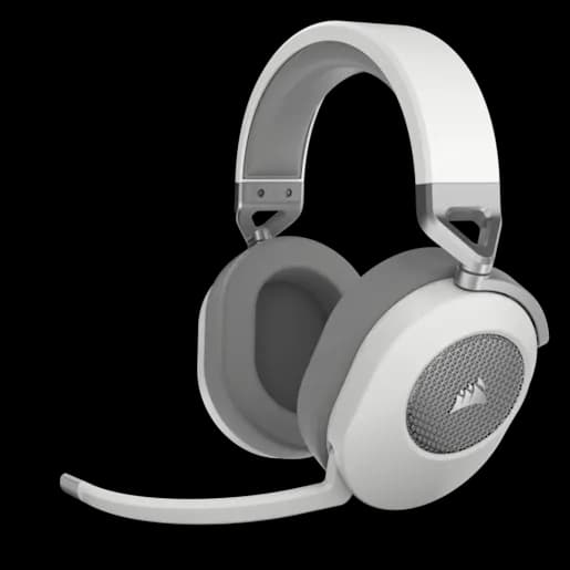 CORSAIR Cuffia gaming con microfono HS65 WIRELESS - Bianca (EU)