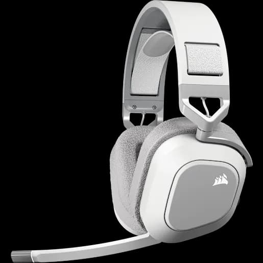 CORSAIR Cuffia gaming con microfono HS80 MAX WIRELESS – Bianco (EU)