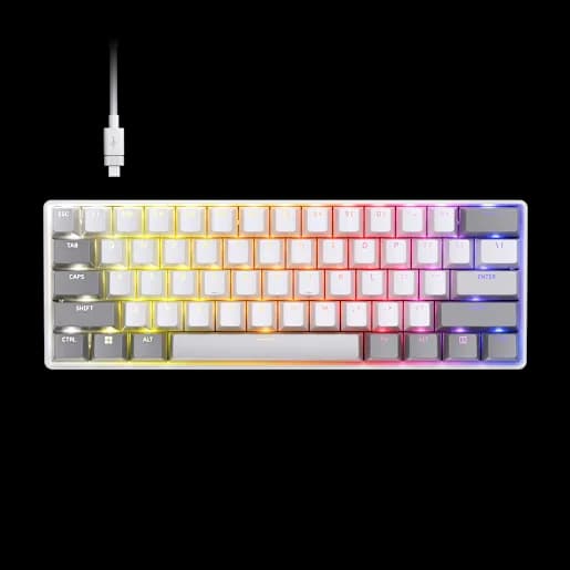 CORSAIR CLIPPER PRO MINI 60 Hall Effect Gaming Keyboard - White