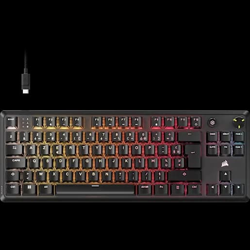 CORSAIR Clavier gaming mécanique K70 CORE TKL RGB (FR)