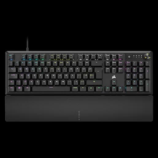 CORSAIR K70 CORE RGB Mechanical Gaming Keyboard with Palm Rest - Black (UK)