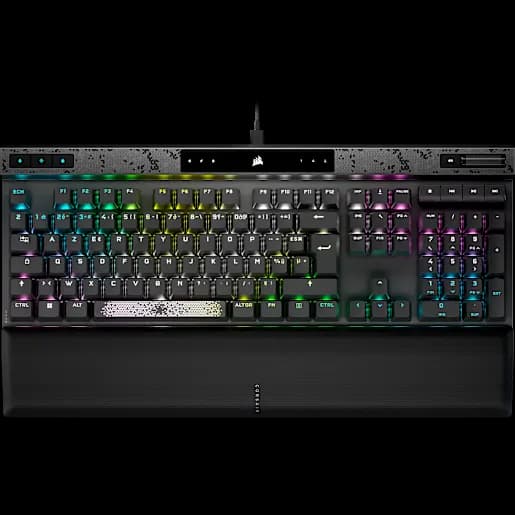 Clavier gaming magnétique-mécanique K70 MAX RGB - Switchs CORSAIR MGX réglables -Gris acier (FR)