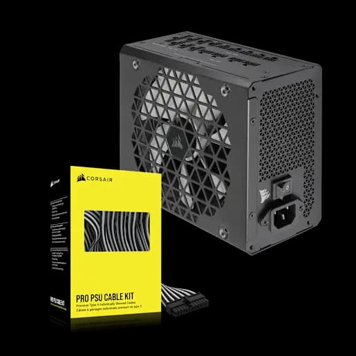 CORSAIR RM1200x Shift mit ummanteltem Premium Cables Pro-Kit Typ 5 – Weiß/Schwarz