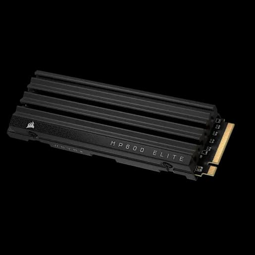 CORSAIR Disque SSD M.2 1.4 NVMe PCIe Gen4 x4 MP600 ELITE 2 To avec dissipateur thermique