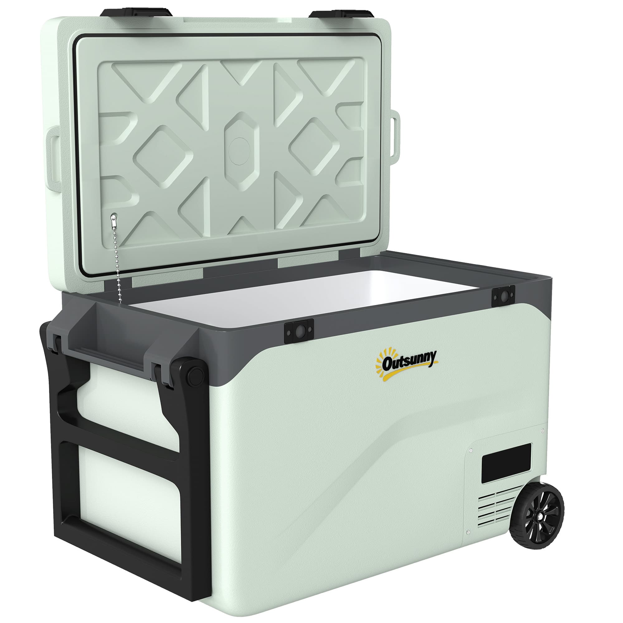 Outsunny 42.5L Compressor Car Fridge Freezer, Camping Refrigerator with App Control, 20℃-20℃ — detail 1