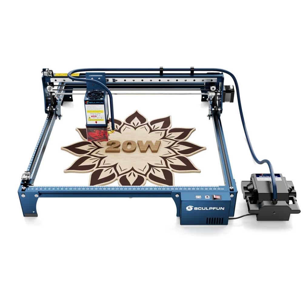 SCULPFUN S30 Pro Max 20W Laser Engraver Cutter — detail 1